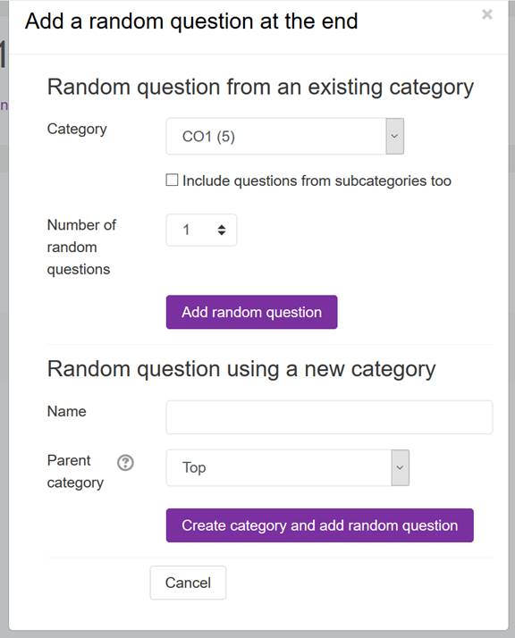 02: b: How to include question from subcategories