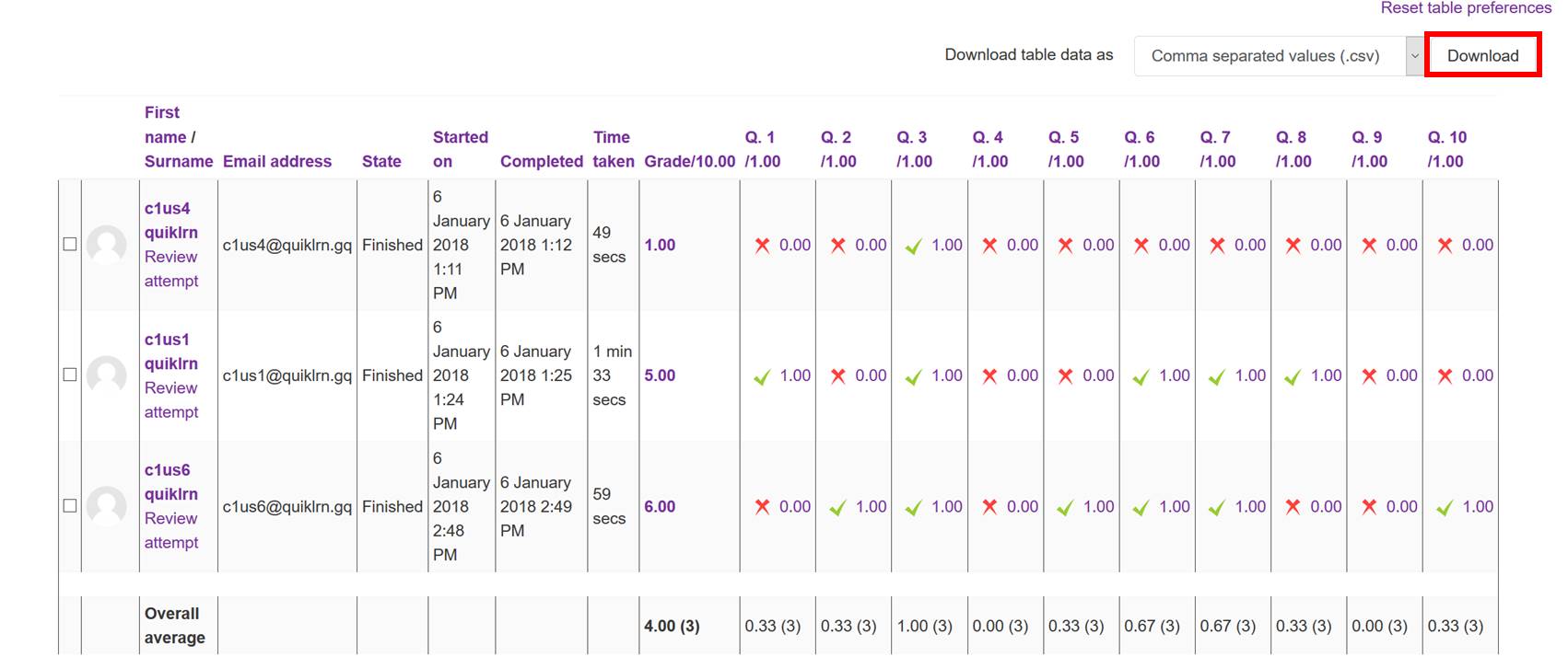 02: a: How to check grades of students